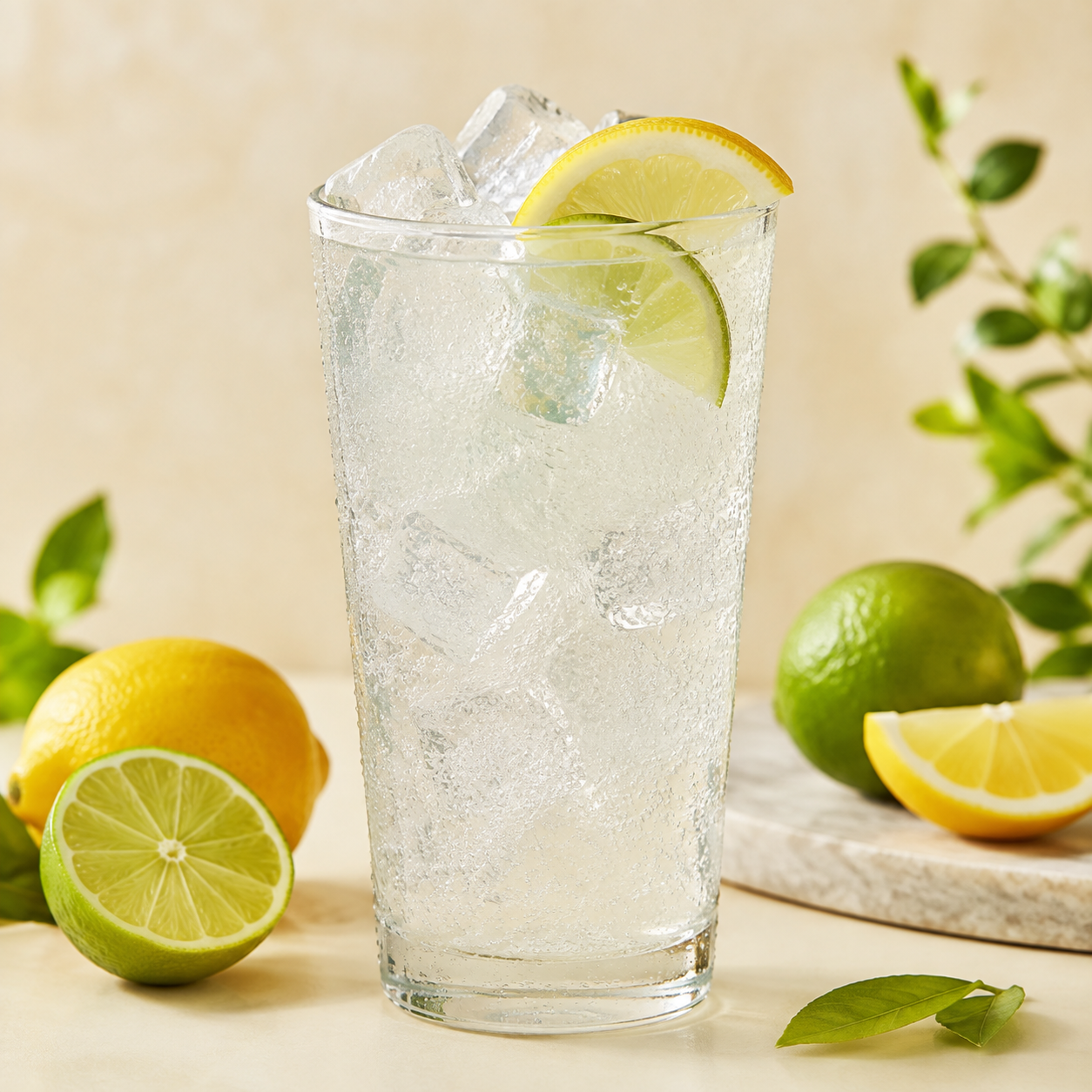 Refreshing lemon-lime drink